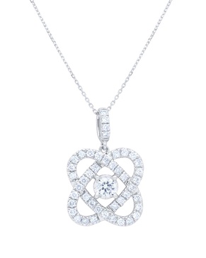 Diana M. Fine Jewelry 14K 0.50 ct. tw. Diamond Criss Cross Pendant Necklace