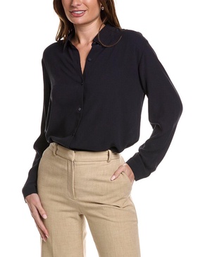 EILEEN FISHER Classic Collar Easy Silk Shirt