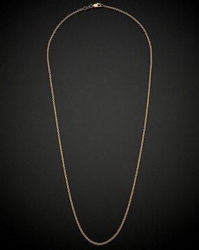 18K Italian Gold Cable Necklace