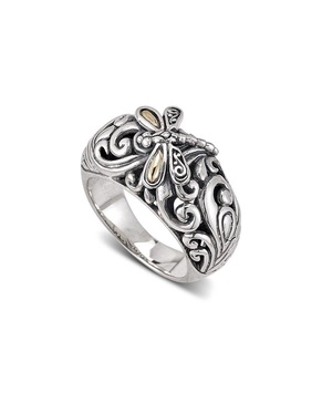 Samuel B. Silver Filigree Dragonfly Ring