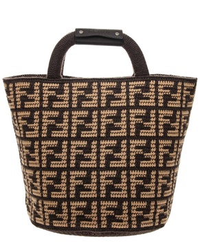 FENDI FF Jacquard Cashmere Tote