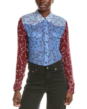 rag & bone Wyatt Patchwork Shirt