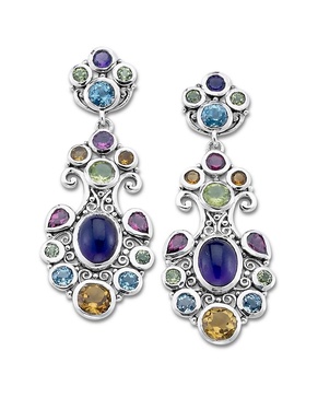 Samuel B. Silver 8.65 ct. tw. Gemstone Earring