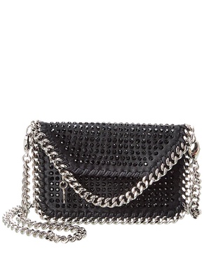 Stella McCartney Falabella Satin Card Case On Chain