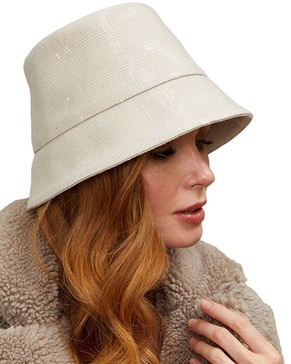 Eugenia Kim Sequin Plaid Bucket Hat