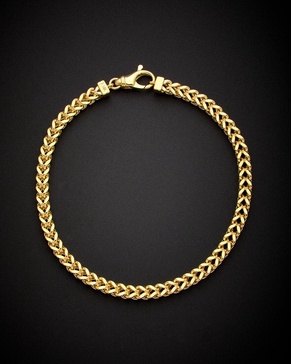 14K Italian Gold Franco Link Bracelet