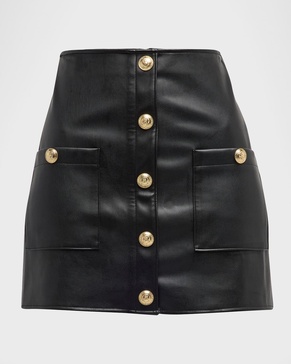 Truman Faux Leather Mini Skirt 