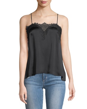 The Sweetheart Charmeuse Cami with Lace