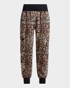 Giles Leopard-Print Pants