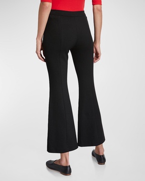 Cropped Flare Trousers