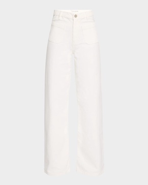 Isadora Stretch Corduroy Straight-Leg Pants