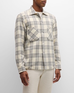 Men's Wool Plaid Overshirt