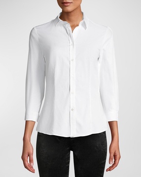 Classic Cotton Button-Front Shirt