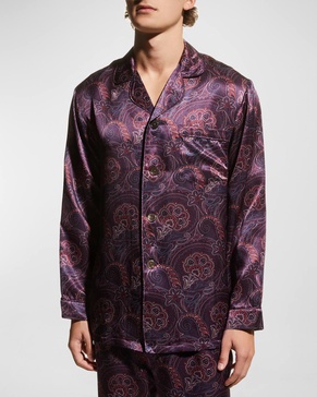 Men's Silk Paisley Pajama Set