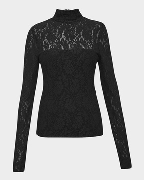 Dixie Floral Lace Turtleneck Top