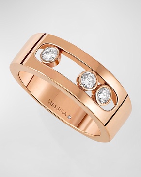 Move Joaillerie 18K Rose Gold Diamond Ring