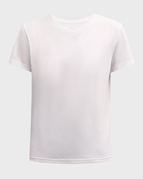 Classic Luxe Cotton Jersey Crewneck T-Shirt