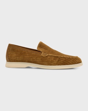 Men's Summer Walk Corduroy-Stretch Penny Loafers