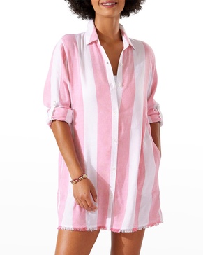 Rugby Beach Stripe Boyfriend Shirt