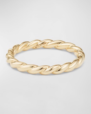 Paveflex 2.7mm Band Ring in 18K Gold