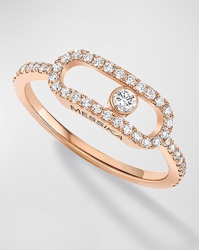 Move Uno 18K Rose Gold Diamond Ring