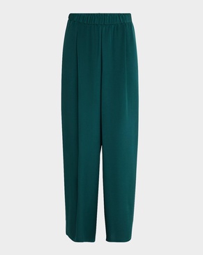 Wide-Leg Silk Double Georgette Pants