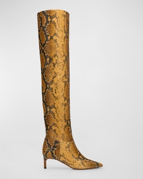 Carolina Embossed Over-The-Knee Boots