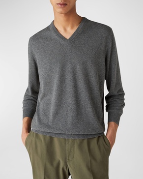 Men's Scollo Baby Cashmere V-Neck Sweater 