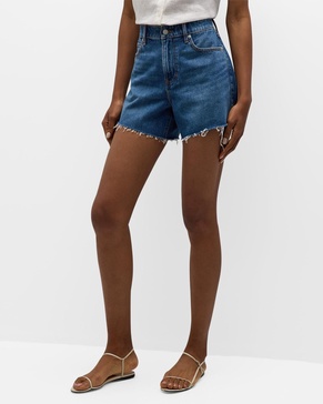 Ellis Mid-Rise Denim Shorts