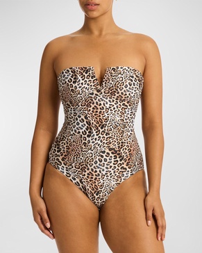 Congo Vee Bandeau One-Piece Swimsuit 