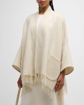 Cashmere Fringe Cape