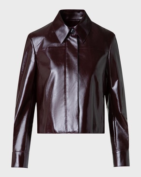 Talitha Patent Nappa Leather Shirt Jacket