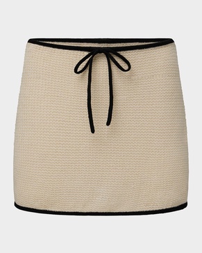 Linen Knit Mini Skirt