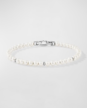 4mm Bijoux Spiritual Beads Bracelet with Silver