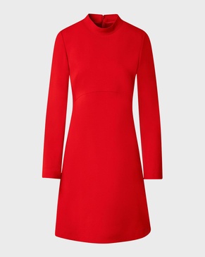 Long-Sleeve Jersey A-Line Dress