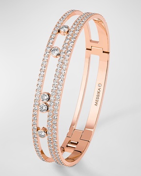 Move Romane 18K Rose Gold Diamond Bangle Bracelet