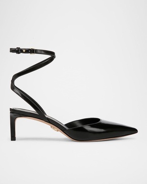 Colette Calf Leather Ankle-Strap Pumps