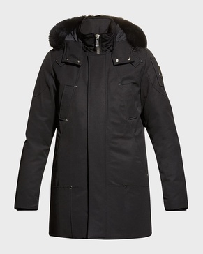 Men's Stirling Padded Shearling-Trim Parka