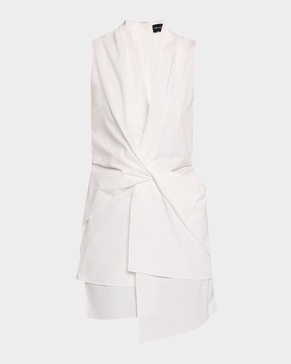 Savie Draped Layered Sleeveless Top