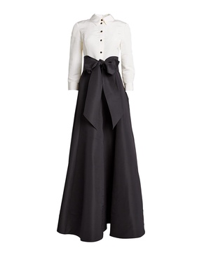 Icon Two-Tone Trench Gown