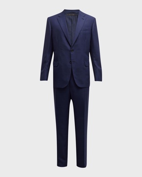 Men's Tonal Windowpane Plaid Suit