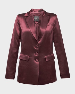 Collins Satin Boyfriend Blazer