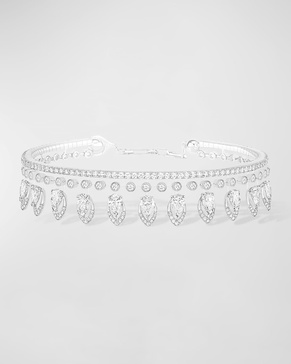 Skinny Desert Bloom Bracelet in 18K White Gold