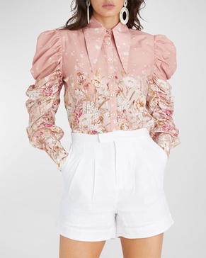 Jasmine Natalie Button-Front Blouse