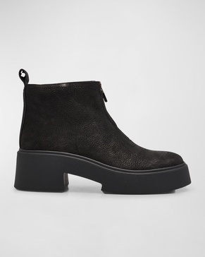 Orion Suede Zip Booties