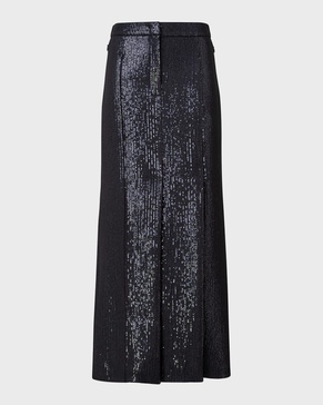 Silk Chiffon Sequin Maxi Skirt