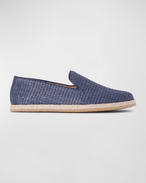 Men's Lido Woven Raffia Espadrille Loafers