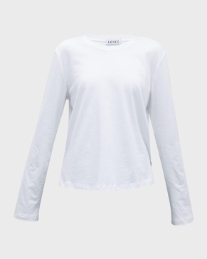 Maya Long-Sleeve Cotton T-Shirt