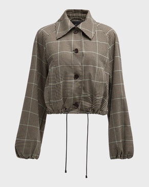 North Cropped Check Jacket