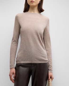 Cashmere Superfine Crewneck Top